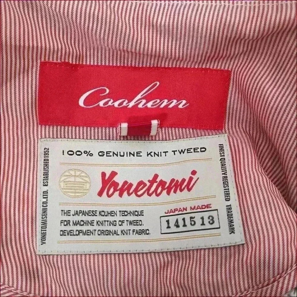 Coohem Japan Tweed Jacket Yonetomi Women's 36/US XS - S - Picture 3 of 4